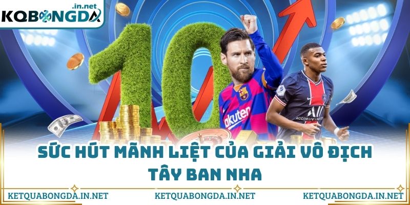 Sức hút mãnh liệt của giải vô địch Tây Ban Nha 